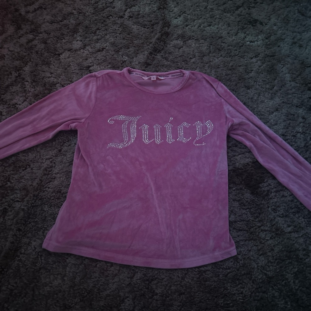 Juicy Couture Long Sleeve Pajama Pink Top
